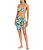 Color:Multi - Image 3 - Scarf Print Pareo Swimsuit Cover-Up