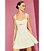 Gianni Bini Selene A-Line Cut-Out Textured Dress, Color:Cream - Image 4