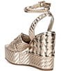 Gianni Bini Shayne Braided Knot Wedge Platform Sandals - Image 4