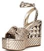 Gianni Bini Shayne Braided Knot Wedge Platform Sandals - Image 6