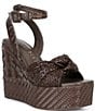 Gianni Bini Shayne Braided Knot Wedge Woven Platform Sandals - Image 1