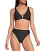 Gianni Bini Solid High Waisted Cheeky Swim Bottom - Image 6