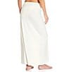 Gianni Bini Solid Maxi Front Twist Sarong Swim Cover-Up, Color:Ivory - Image 2
