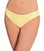 Gianni Bini Solid Retro Hipster Swim Bottom, Color:Pale Banana - Image 1