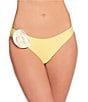 Gianni Bini Solid Rosette V-Scoop Front Swim Bottom, Color:Pale Banana - Image 1