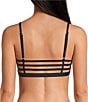 Gianni Bini Solid Strappy Back Bralette Swim Top & Solid High Waisted Cheeky Swim Bottom - Image 3