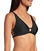Gianni Bini Solid Strappy Back Bralette Swim Top - Image 3