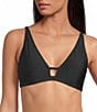 Gianni Bini Solid Strappy Back Bralette Swim Top - Image 1