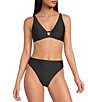 Gianni Bini Solid Strappy Back Bralette Swim Top - Image 3