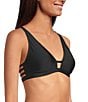 Gianni Bini Solid Strappy Back Bralette Swim Top - Image 4