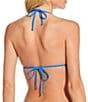 Gianni Bini Solid Triangle Bralette Swim Top, Color:French Blue - Image 2