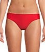 Gianni Bini Solid Triangle Halter Bralette Swim Top & Solid Retro Hipster Swim Bottom - Image 6