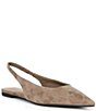 Gianni Bini Stefon Suede Pointed Toe Slingback Dress Flats - Image 1