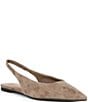 Gianni Bini Stefon Suede Pointed Toe Slingback Dress Flats - Image 1