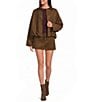 Gianni Bini Suede Coordinating Mini Skirt - Image 3
