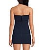 Gianni Bini Tate Pinstripe Printed Strapless Fold Over Coordinating Top - Image 2