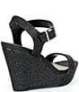 Gianni Bini Telmma Glitter Platform Wedge Sandals - Image 2