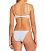 Gianni Bini Textured Gingham Loop Trim Bralette Swim Top & Tie Side Swim Bottom - Image 2