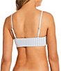 Gianni Bini Textured Gingham Loop Trim Bralette Swim Top & Tie Side Swim Bottom - Image 4
