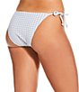 Gianni Bini Textured Gingham Loop Trim Bralette Swim Top & Tie Side Swim Bottom - Image 6