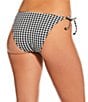 Gianni Bini Textured Gingham Loop Trim Tie Side Swim Bottom - Image 2