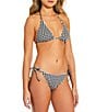 Gianni Bini Textured Gingham Loop Trim Tie Side Swim Bottom - Image 3
