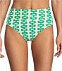 Gianni Bini Textured Retro Fille High Waisted Swim Bottom - Image 1