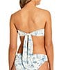 Gianni Bini Textured Ribbed Mademoiselle Toile Print Bandeau Swim Top - Image 5