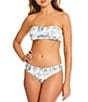 Gianni Bini Textured Ribbed Mademoiselle Toile Print Bandeau Swim Top - Image 6