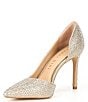 Color:Sand Gold - Image 4 - Therry Rhinestone d'Orsay Stiletto Pumps