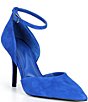 Gianni Bini Tippet Suede Ankle Wrap Stiletto Pumps - Image 1
