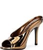 Gianni Bini Tolbert Mirror Metallic Open Toe Cupped Dress Heels - Image 4