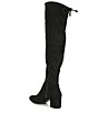 Color:Black - Image 3 - Trillia Stretch Fabric Over-the-Knee Block Heel Boots