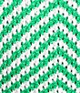 Color:Kelly Green - Image 4 - Ulla Chevron Crew Neck Sleeveless Knit Top