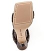 Color:Iced Espresso - Image 6 - Vanya Scrunched Leather Square Toe Dress Sandals