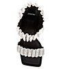 Color:Black - Image 5 - VanyaTwo Scrunched Rhinestone Embellished Dress Sandals