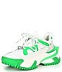 Color:White/Gimme Green - Image 4 - Venus Chunky Lace-Up Rhinestone Charm Retro Sneakers