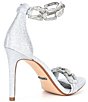 Color:Viva Silver - Image 2 - Vivvia Rhinestone Chain Detail Dress Sandals