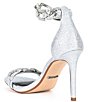 Color:Viva Silver - Image 3 - Vivvia Rhinestone Chain Detail Dress Sandals