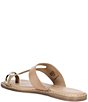 Gianni Bini Warner Leather Toe Loop Hardware Flat Sandals - Image 4