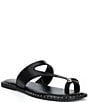 Gianni Bini Warner Leather Toe Loop Hardware Flat Sandals - Image 1