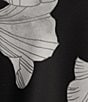 Color:Black Iris - Image 4 - x Caelynn Bell Allie Floral Printed Satin Scoop Neck Tie Back Blouse