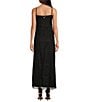 Color:Black - Image 2 - x Caelynn Bell Bella Lace Sleeveless Long Slip Dress