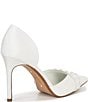 Color:White - Image 2 - x Caelynn Bell Charlotte Button Stud Pointed Toe Pumps