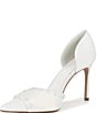 Color:White - Image 4 - x Caelynn Bell Charlotte Button Stud Pointed Toe Pumps