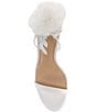 Color:White - Image 5 - x Caelynn Bell Papillon Fabric Flower Ankle Wrap Dress Sandals