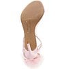 Color:Ballet Slipper - Image 6 - x Caelynn Bell Papillon Leather Flower Ankle Wrap Dress Sandals