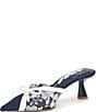 Color:Navy/White - Image 4 - x Caelynn Bell Tivoli Floral Pointed Toe Dress Mules