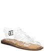 Gianni Bini x Cyd Morris The Captain Clear Vinyl Square Toe Fisherman Sandals - Image 1