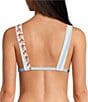 Gianni Bini x Cyd Morris The Lou Dainty Floral Stripe Tie Front Triangle Swim Top - Image 2